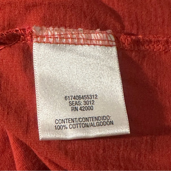 Basic Editions Womens Sleeveless Shirt Top Blouse Size 2X Red Summer Spring - Picture 5 of 8